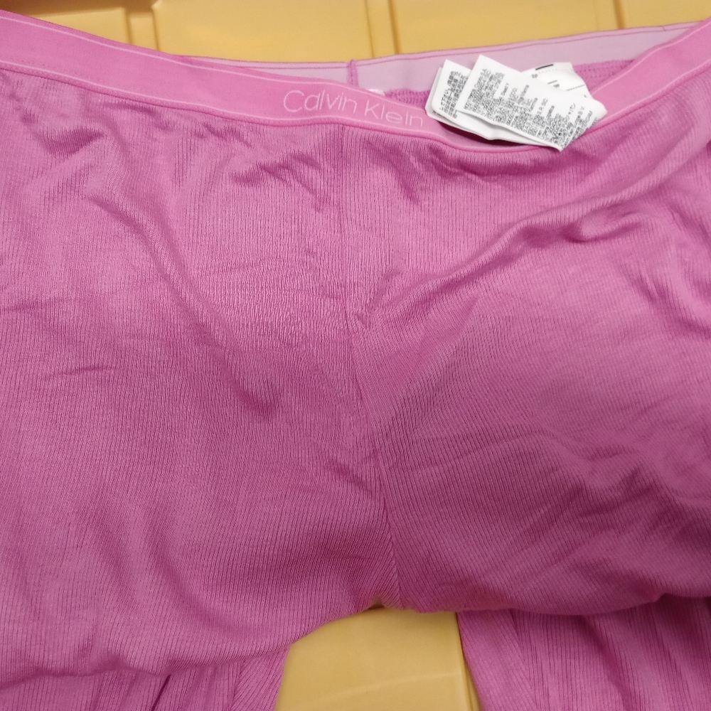 Calvin Klein Pure Ribbed Leggings . lilac Rain - Picture 9 of 16